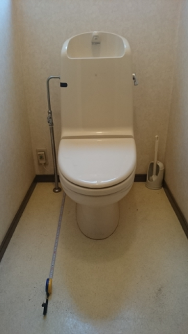トイレ・止水栓交換工事（トイレ床張替え工事含む）　栃木県真岡市　GBC-Z10SU-GDT-Z180U - Before