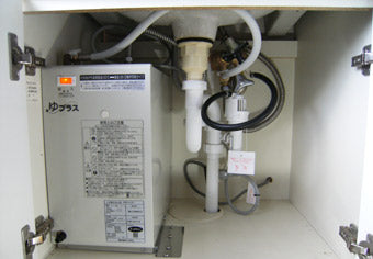 小型電気温水器交換工事　佐賀県唐津市　EHPK-H13V1-65