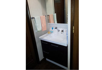 洗面化粧台交換工事　大阪府大阪市　ＡＲ1Ｈ-755ＳＹ-Ｋ-Ｕ+MAR1-753TXJ