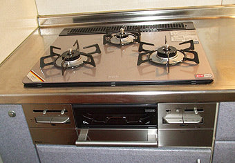 ビルトインガスコンロ交換工事　福島県石川郡　RS31W11G14R-S(L/R)