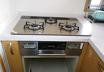 ビルトインガスコンロ交換工事　愛知県名古屋市　RS71W11G15R-S(L/R)