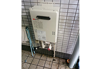 ガス給湯器交換工事　千葉県千葉市　GQ-1639WS-set
