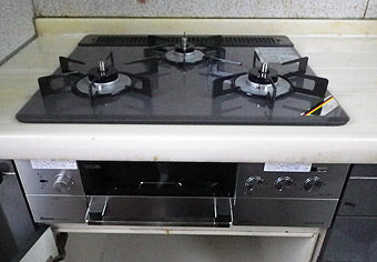 ビルトインガスコンロ交換工事　愛知県岡崎市　RHS31W15G8R-STW