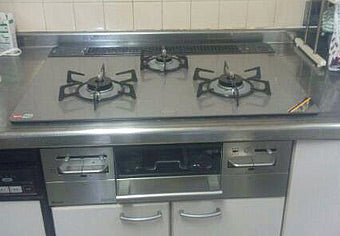 ビルトインガスコンロ交換工事　大阪府堺市　RS71W11G14R-S(L/R) - After