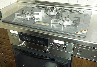 ビルトインガスコンロ交換工事　兵庫県神戸市　RHS71W15G7V-STW - After