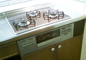 ビルトインガスコンロ交換工事　静岡県静岡市　RS31W13K10R-V(L/R)