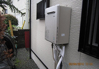 ガス給湯器交換工事　東京都昭島市　RUF-E2004SAW(A)-set