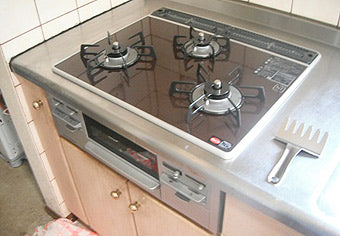 ビルトインガスコンロ交換工事　山梨県北杜市　RS31W13K10R-V(L/R)