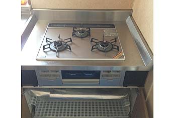 ビルトインガスコンロ交換工事　新潟県新潟市　RS31W13A17R-V(L/R) - After