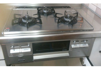 ビルトインガスコンロ交換工事　東京都品川区　C3WK3RJTSKSGL