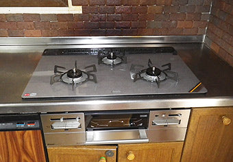 ビルトインガスコンロ交換工事　愛知県春日井市　RS71W11G14R-S(L/R)