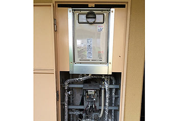 ガス給湯器交換工事　兵庫県川西市　RUJ-V2401T(A)-set