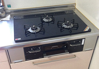 ビルトインガスコンロ交換工事　新潟県燕市　RS71W11G13R-B(L/R)