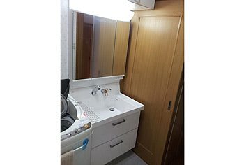 洗面化粧台交換工事　大阪府枚方市　AR1FH-755SY+MAR1-753TXU
