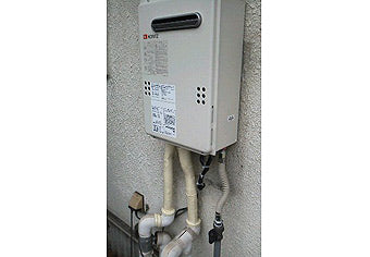 ガス給湯器交換工事　広島県福山市　GQ-2039WS-set
