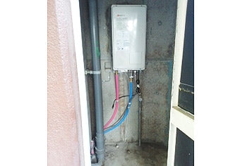 ガス給湯器交換工事　東京都多摩市　GQ-1637WS-FFB　BL