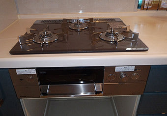 ビルトインガスコンロ交換工事　神奈川県川崎市　RHS31W15G7R3-STW-13A