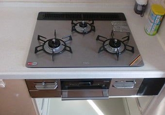 ビルトインコンロ交換工事　大阪府大阪市　RS31W11G14R-S(L/R)