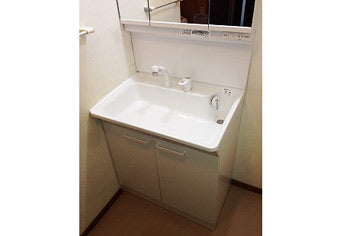 洗面化粧台交換工事　神奈川県横浜市　LDPA075BAGEN1+LMPA075A3GFC1G - After