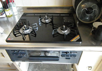 ビルトインコンロ交換工事　愛知県豊田市　RS31W13B11R-B(L/R)
