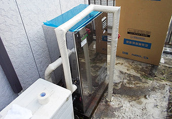 石油給湯器交換工事　愛知県額田郡　EHIF-4564SG