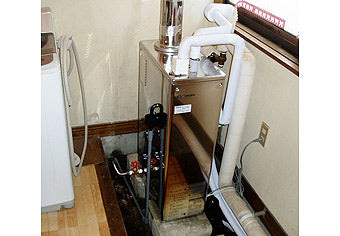 石油給湯器交換工事　山形県西村山郡　KIB-3864SAG