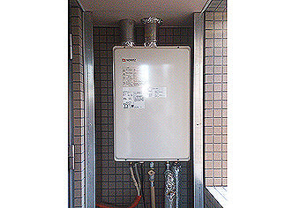 ガス給湯器交換工事　東京都府中市　RHS31W15G7R-STW