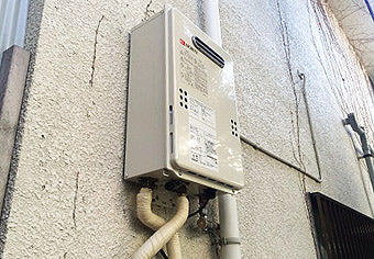 ガス給湯器交換工事　東京都世田谷区　GQ-1639WS