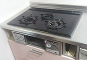 ビルトインガスコンロ交換工事　埼玉県草加市　RS71W11G14R-S(L/R) - Before