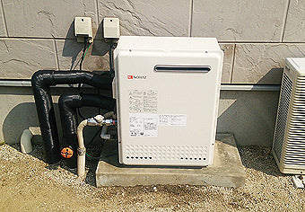 ガス給湯器交換工事　茨城県日立市　GT-2450SARX-BL