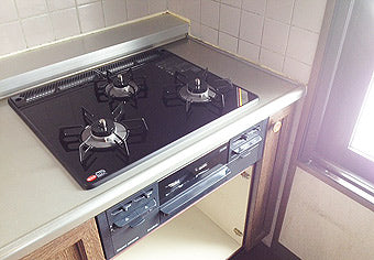 ビルトインガスコンロ交換工事　愛知県岡崎市　RS31W13B11R-B(L/R)