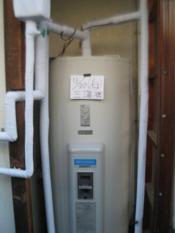 電気温水器・電熱ﾋｰﾀｰ交換工事（給水・給湯配管保温巻き直し共）　長野県松本市　SR-375C - After