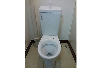 洋式便器交換工事　神奈川県横須賀市　C-180P+DT-4840-BW1