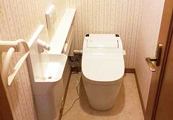 洋式便器交換工事　大阪府八尾市　XCH1101WS-set