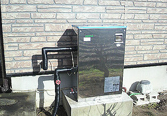 石油給湯器交換工事　栃木県塩谷郡　EHIF-4564SG