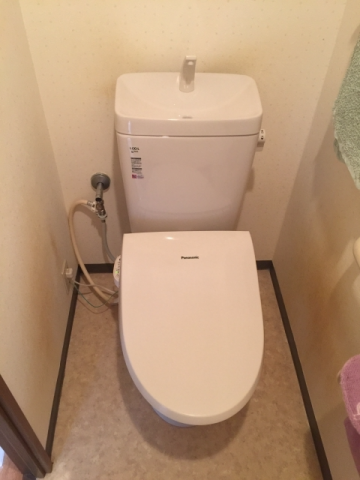 トイレ交換工事　奈良県奈良市　C-110PTU+DT-5800BL-BN8