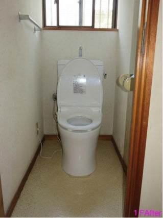 トイレ交換工事　栃木県下都賀郡野木町　CS230BM-SH231BA-W