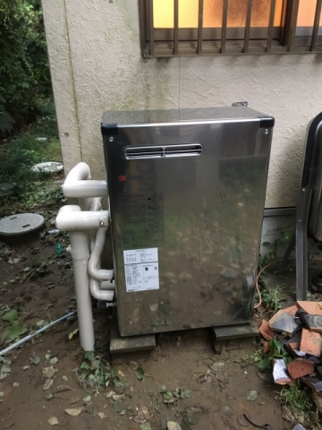 石油給湯器交換工事　茨城県稲敷市　OTX-405SAYSV