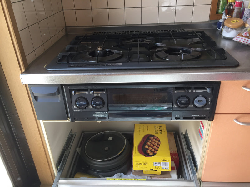ビルトインガスコンロ ガス給湯器交換工事　埼玉県朝霞市　RHS72W22E4RC-STW-13A - Before
