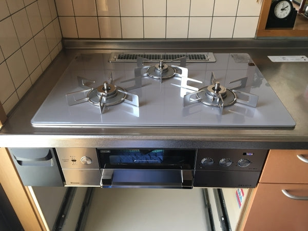 ビルトインガスコンロ ガス給湯器交換工事　埼玉県朝霞市　RHS72W22E4RC-STW-13A