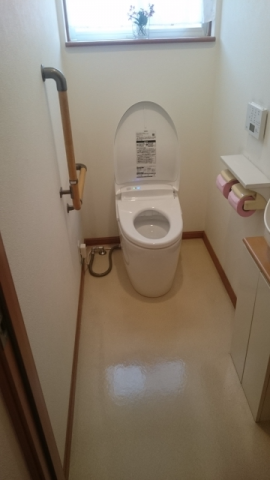 トイレ交換工事【筒井】　山梨県甲府市　CES9767F-NW1
