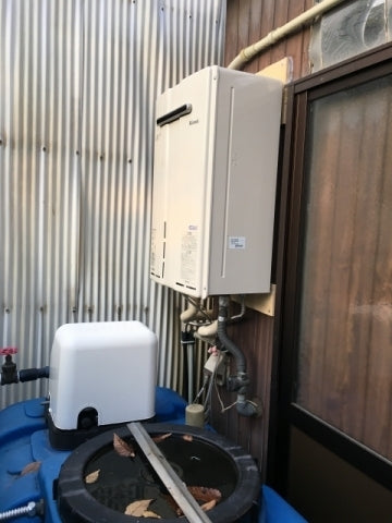 ガス給湯器交換工事　和歌山県和歌山市　RUXC-E3200W-13A