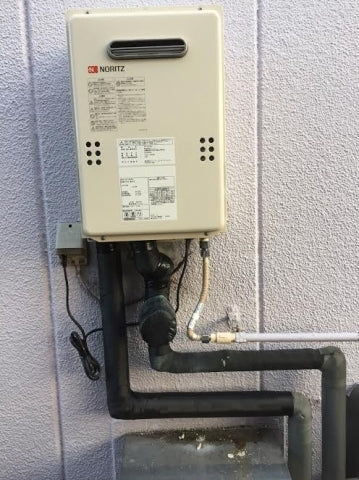 ガス給湯器交換工事　群馬県前橋市　GQ-1639WS-set-LPG
