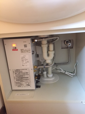 小型電気温水器交換工事　群馬県渋川市　RESK06A2