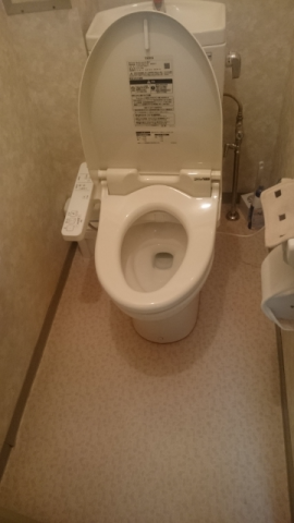 便座交換工事　東京都多摩市　TCF2221E-SC1