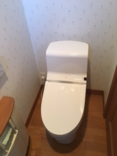 トイレ交換工事　福岡県糸島市　CES966-NW1