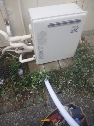 ガス給湯器交換工事　千葉県船橋市　RUF-A2003SAG-A-set-13A