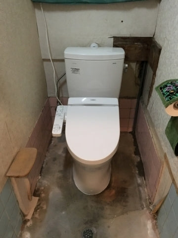 トイレ交換工事　大阪府堺市堺区　CS230BM-SH230BA-W