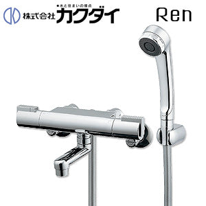 浴室用蛇口 Ren[壁][洗い場専用][サーモスタット付シャワーバス混合水栓][スパウト80mm][一般地]