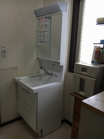 洗面化粧台交換工事　千葉県千葉市花見川区　AR1FH-605SY-K-VP1 - After